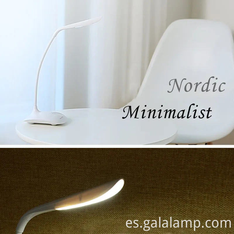 Lámpara de escritorio LED de control táctil ajustable con protección para los ojos